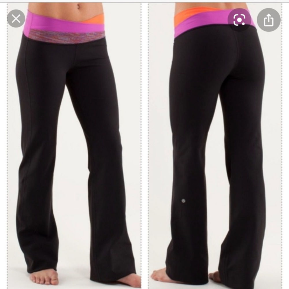 Lululemon black bootcut yoga pants